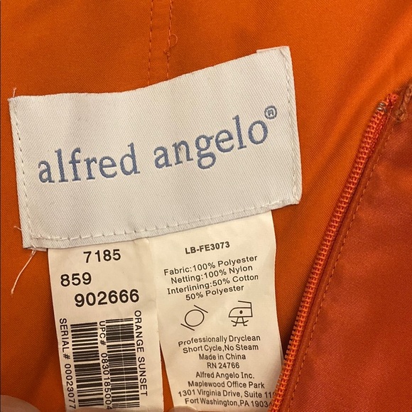 Alfred Angelo Spring 2013 Weddingbells Orange Sunset Size 2 - Picture 4 of 9